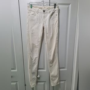 Extra Long American Eagle White Skinny Jeans
